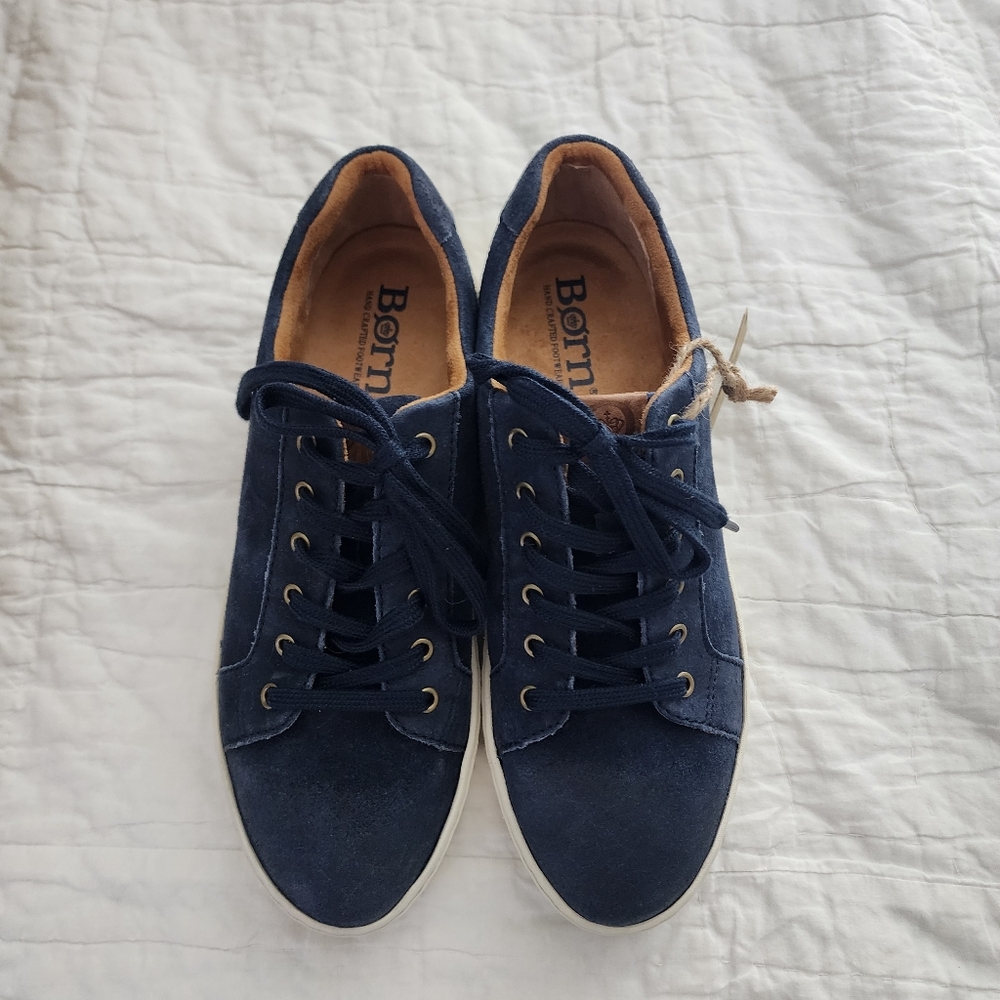NEW BORN Women's Mira Sneakers in Dark Blue - Picture 2 of 9